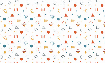 Minimalist Scandinavian Abstract Geometric Thin Line Pattern