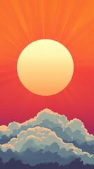Cloudscape texture with radiant sun rays breaking through, ideal for atmospheric backgrounds, uplifting visuals, and nature-inspired compositions.