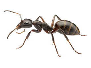 Ant, insect isolated on transparent background, wildlife, nature, animal closeup