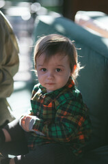Baby boy toddler portrait, lifestyle photo. 