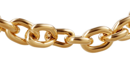 Golden Link: A close-up shot of a luxurious gold chain. The intricate details of each link create a mesmerizing visual of wealth and status, the shine creating elegance.
