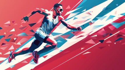 Dynamic runner illustration