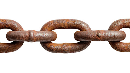 Rusty Chain: A close-up image presents a segment of a rusty chain. The links, marked with corrosion and decay, tell of the passing of time and resilience.