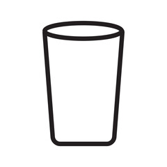 Glass drink icon. vector illustration