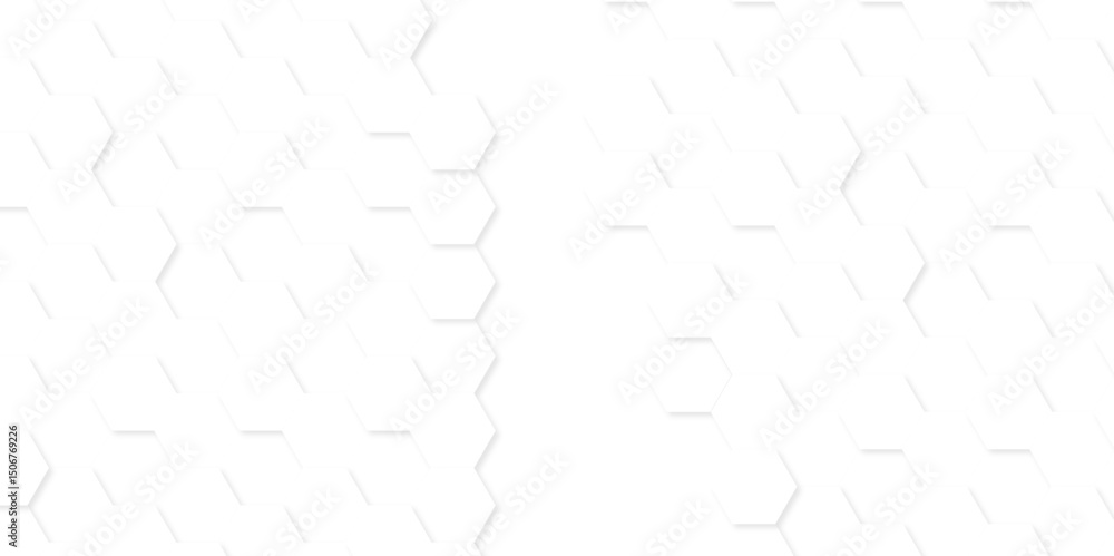 Aufkleber digital technology background abstract hexagons background with lines. hexagon grid tech pattern. re