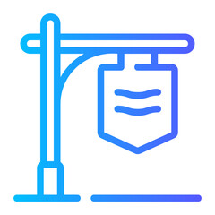 street sign gradient icon