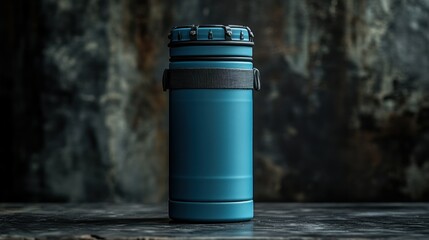 Teal insulated beverage container