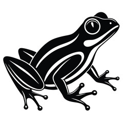 tree frog vector sihouette