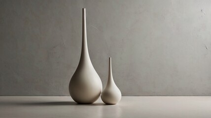 a white vase on a light background