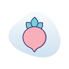 Beetroot  Vector icon