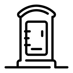 public toilet line icon
