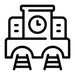 train station line icon