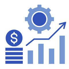 Financial Performance  Icon Element For Design	