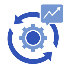 Business Process Review  Icon Element For Design	