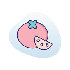 Fototapeta premium Tomato Vector icon