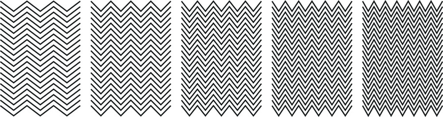 Seamless Black Metal Texture Pattern with Zigzag Lines &ndash; Decorative Steel Grid Design for Wallpapers, Backgrounds, Borders, Frames, and Ornaments &ndash; Vector Illustration with Industrial Style and Artist