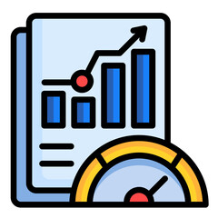 Benchmarking  Icon Element For Design	