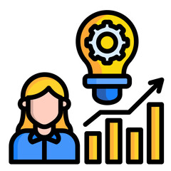 Business Intelligence  Icon Element For Design	