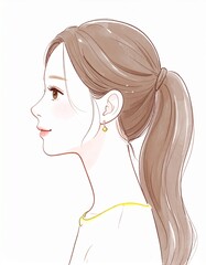 Naklejka premium アジアンビューティー