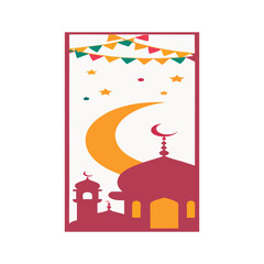 Obraz premium beautiful eid-mubarak festival banners