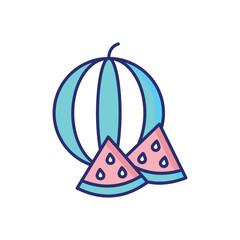 Watermelon Vector icon