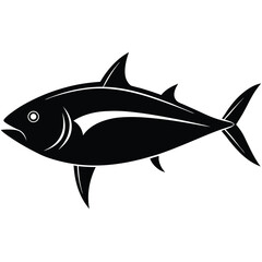 tuna fish vector sihouette