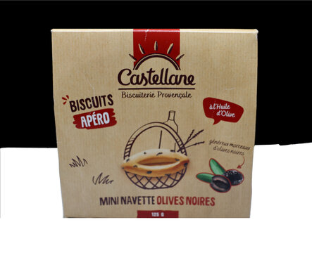 Boite de biscuits ap&eacute;ro proven&ccedil;aux de Castelane
