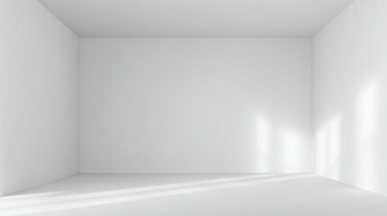 Fototapeta premium clean white backdrop with light grey shadows, seamless background for product photography