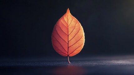 Isolated Autumn Leaf