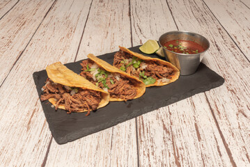 Suadero Tacos: Beef slow-cooked to exceptional tenderness.