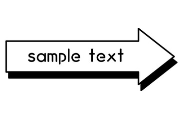 ポップなフレームベクターイラスト モノクロ あしらい 枠