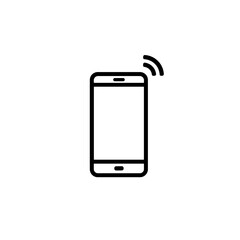 Minimalist smartphone icon representing smart technology, digital innovation