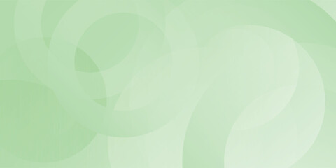 Obraz premium Minimalist soft Abstract Background in Gradient green and white Tones with Circles. Circle effect style geometric modern arts