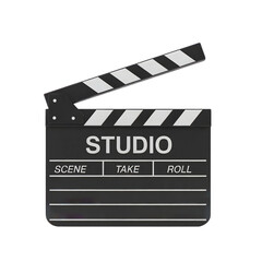 Obraz premium Open Movie Clapperboard - Film Production Studio Equipment