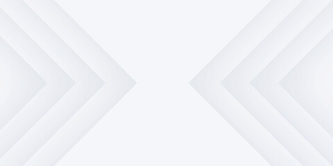 White silver soft geometric universal background for business presentation. Abstract elegant pattern. Frame borders. Minimalist empty lined blank BG. Modern digital minimal right left down up arrows.