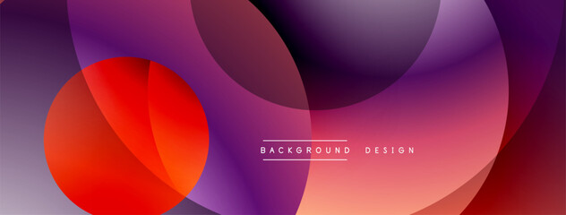 Obraz premium Abstract fluid shapes, vibrant gradients. Purple, red hues dominate design. Modern background texture for projects.