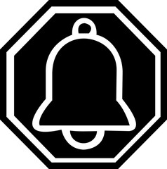 Notification bell icon , alert icon for incoming inbox message, ringing bell icon set with alert and reminder symbols. Includes mobile and web app elements, perfect for social media, messages, updates