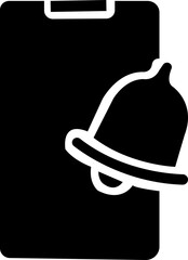 Notification bell icon , alert icon for incoming inbox message, ringing bell icon set with alert and reminder symbols. Includes mobile and web app elements, perfect for social media, messages, updates