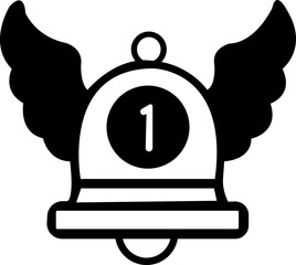Notification bell icon , alert icon for incoming inbox message, ringing bell icon set with alert and reminder symbols. Includes mobile and web app elements, perfect for social media, messages, updates