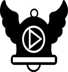 Notification bell icon , alert icon for incoming inbox message, ringing bell icon set with alert and reminder symbols. Includes mobile and web app elements, perfect for social media, messages, updates