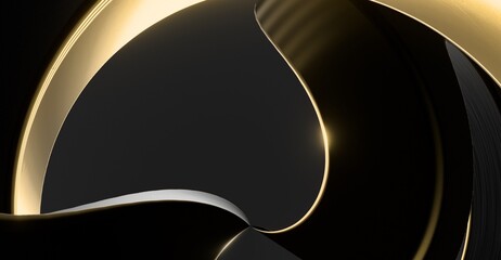 abstract black and gold background