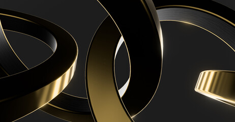 abstract black and gold background