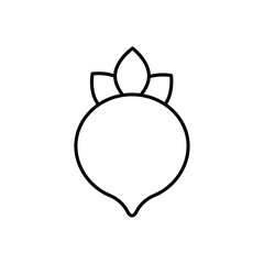 Beetroot  Vector icon