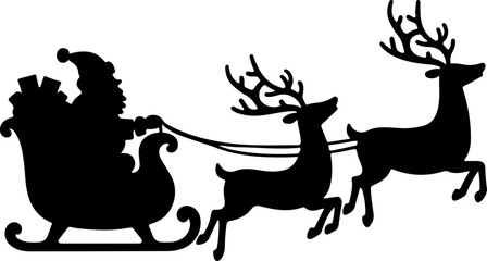 Christmas Deer and Trees Winter Scene Christmas day ornament vector