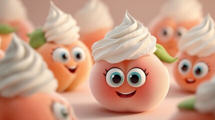 National Peaches and Cream Day, illustration