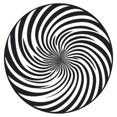 Spiral elements icon spiral geometric pattern vector