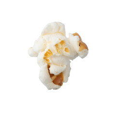 Popcorn flakes on a transparent background