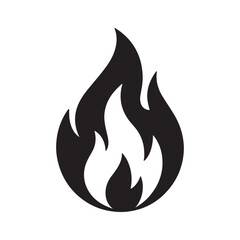 Fire Hazard and Warning Symbol Art & Illustration