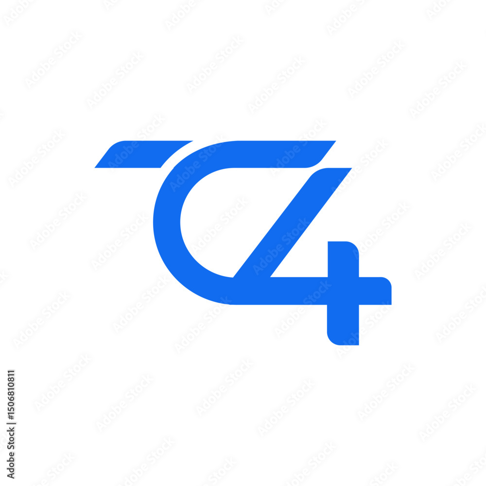 Poster a modern and stylized logo features the letters 