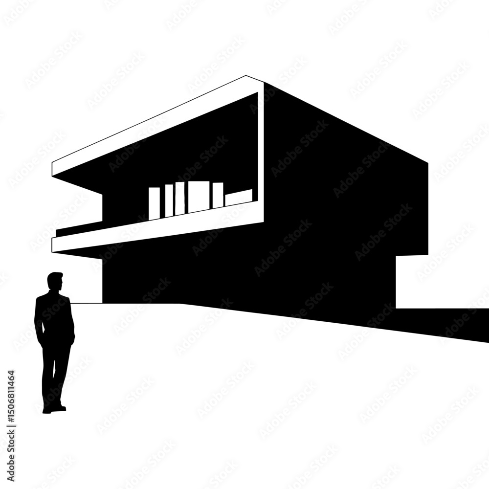 Poster architecture architecture silhouette building vector